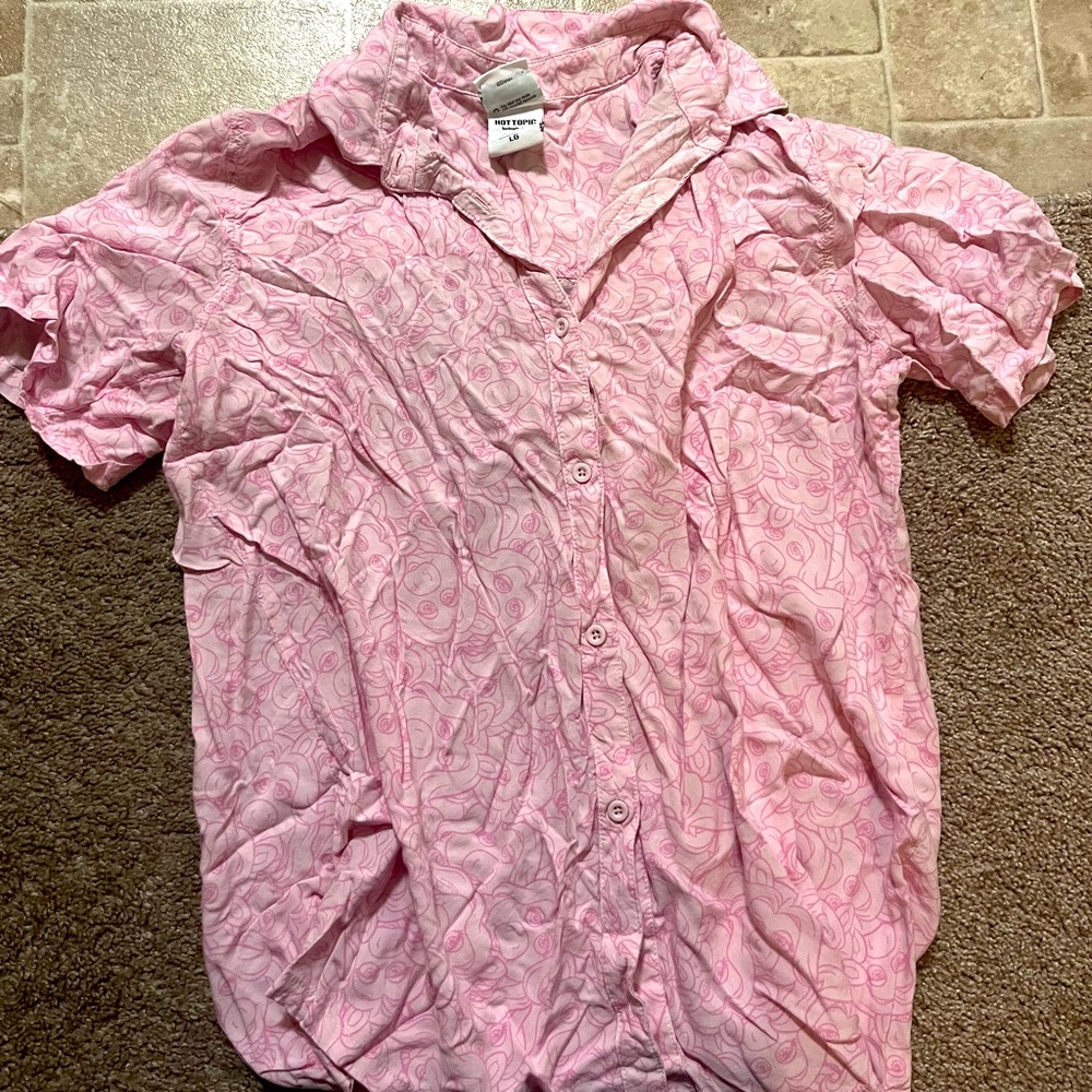 Miss piggy button down